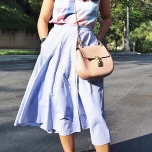 Uniqlo blue/white striped button down Midi XS